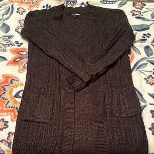 Fashion Nova Dark Gray Cardigan Sweater
